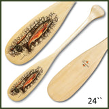 Trout on River Rocks Deco Paddle