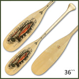 Trout on River Rocks Deco Paddle